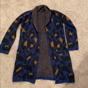 joe's jeans leopard cardigan